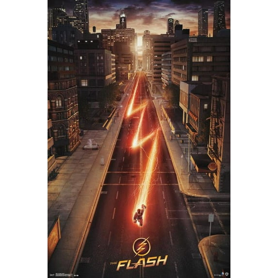 DC Comics TV - The Flash - Street One Sheet Wall Poster, 22.375" x 34"