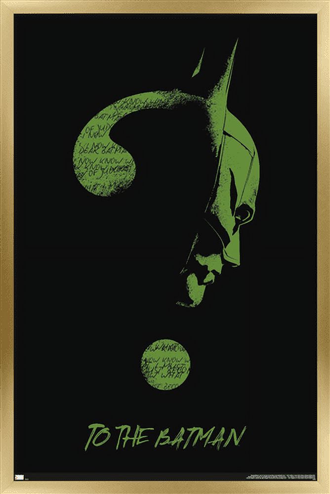 DC Comics The Batman - Riddler Wall Poster, 14.725" x 22.375", Framed