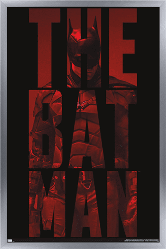 DC Comics The Batman - Text Wall Poster, 22.375" x 34", Framed