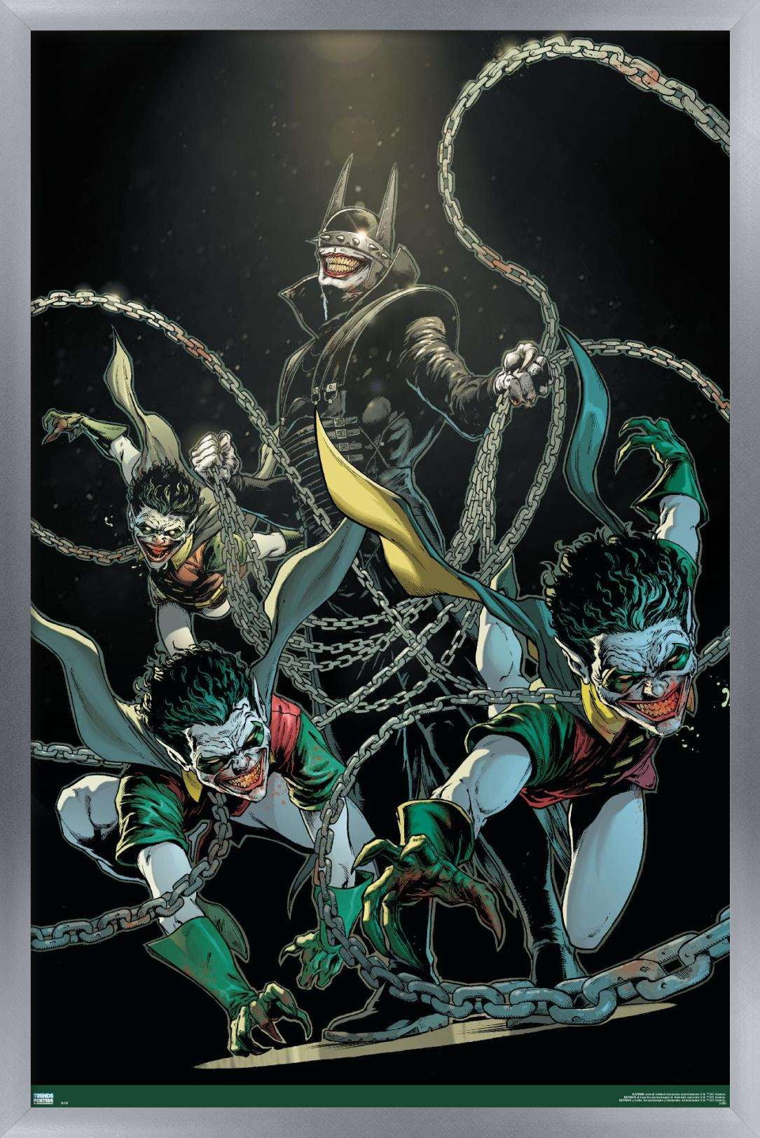 DC Comics The Batman Who Laughs - Chains Wall Poster, 14.725" x 22.375", Framed