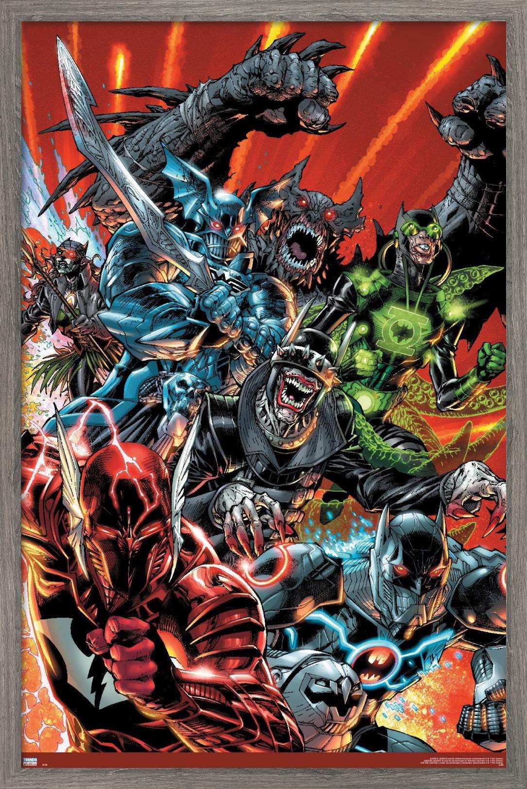 DC Comics The Batman Who Laughs - Group Wall Poster, 14.725" x 22.375", Framed