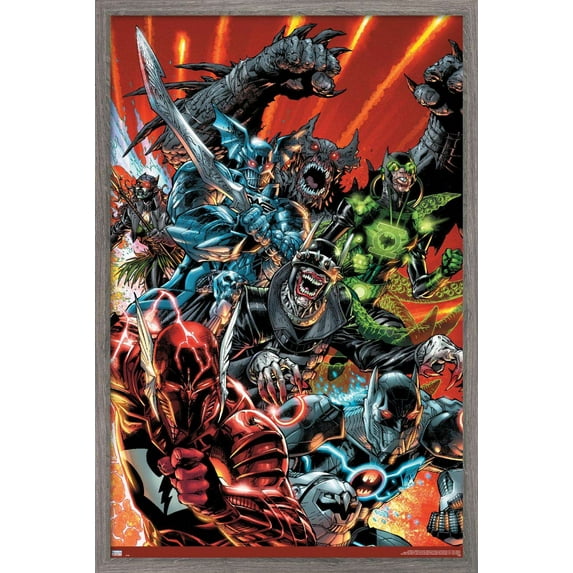 DC Comics The Batman Who Laughs - Group Wall Poster, 14.725" x 22.375", Framed