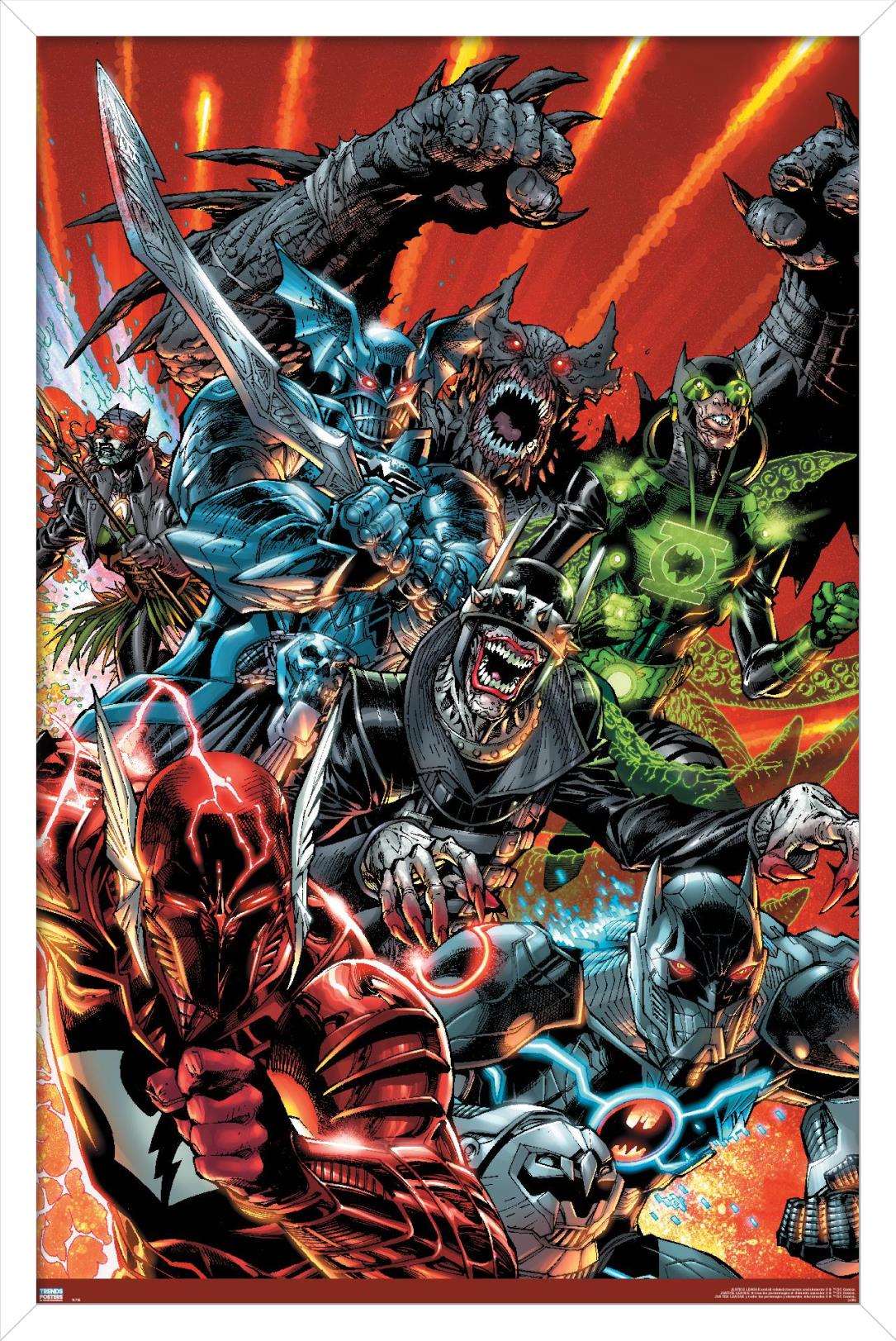 DC Comics The Batman Who Laughs - Group Wall Poster, 14.725" x 22.375", Framed