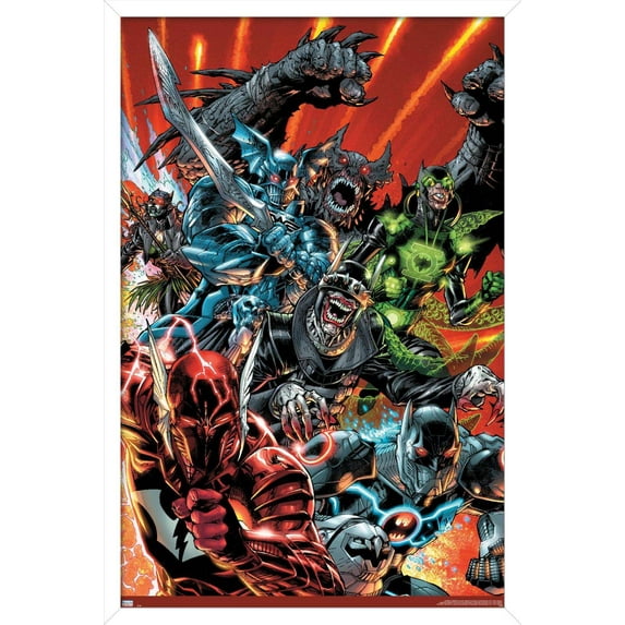 DC Comics The Batman Who Laughs - Group Wall Poster, 14.725" x 22.375", Framed