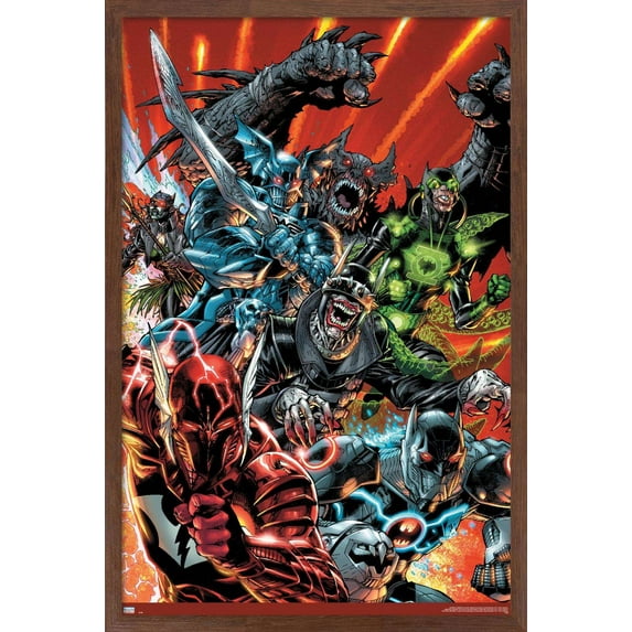DC Comics The Batman Who Laughs - Group Wall Poster, 14.725" x 22.375", Framed