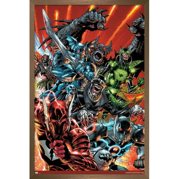 DC Comics The Batman Who Laughs - Group Wall Poster, 14.725" x 22.375", Framed