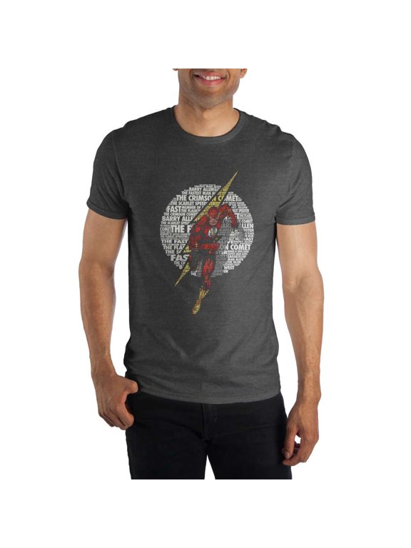 DC Comics The Crimson Comet Flash Men's Black Tee Shirt T-Shirt-X-Large