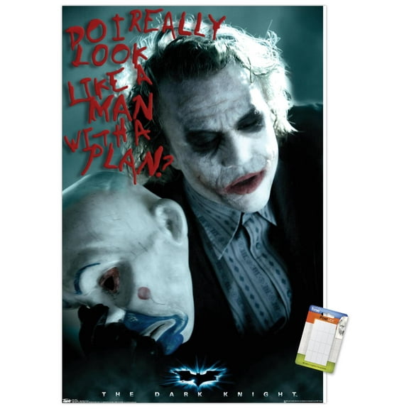 DC Comics - The Dark Knight - The Joker - Man With A Plan Wall Poster, 22.375" x 34"