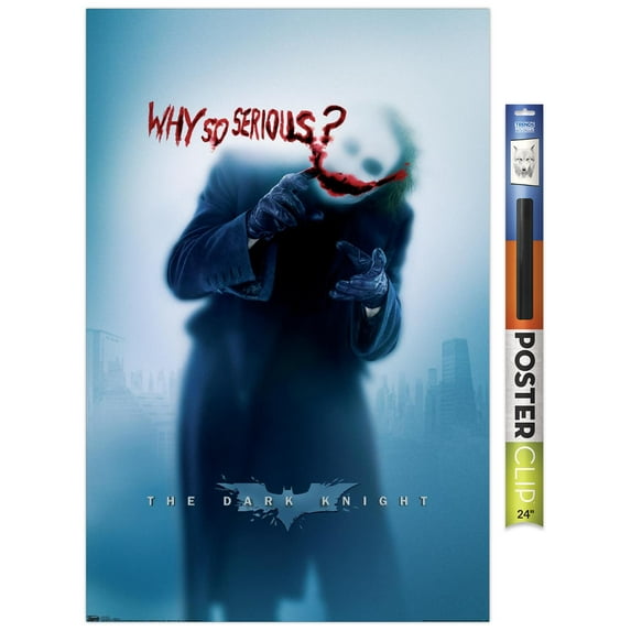 DC Comics - The Dark Knight - The Joker - Why So Serious Wall Poster, 22.375" x 34"