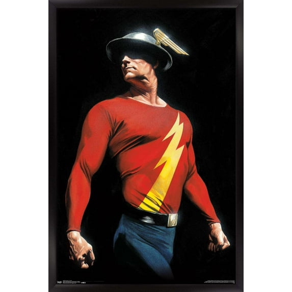 DC Comics - The Flash - Alex Ross Portrait Wall Poster, 14.725" x 22.375", Framed