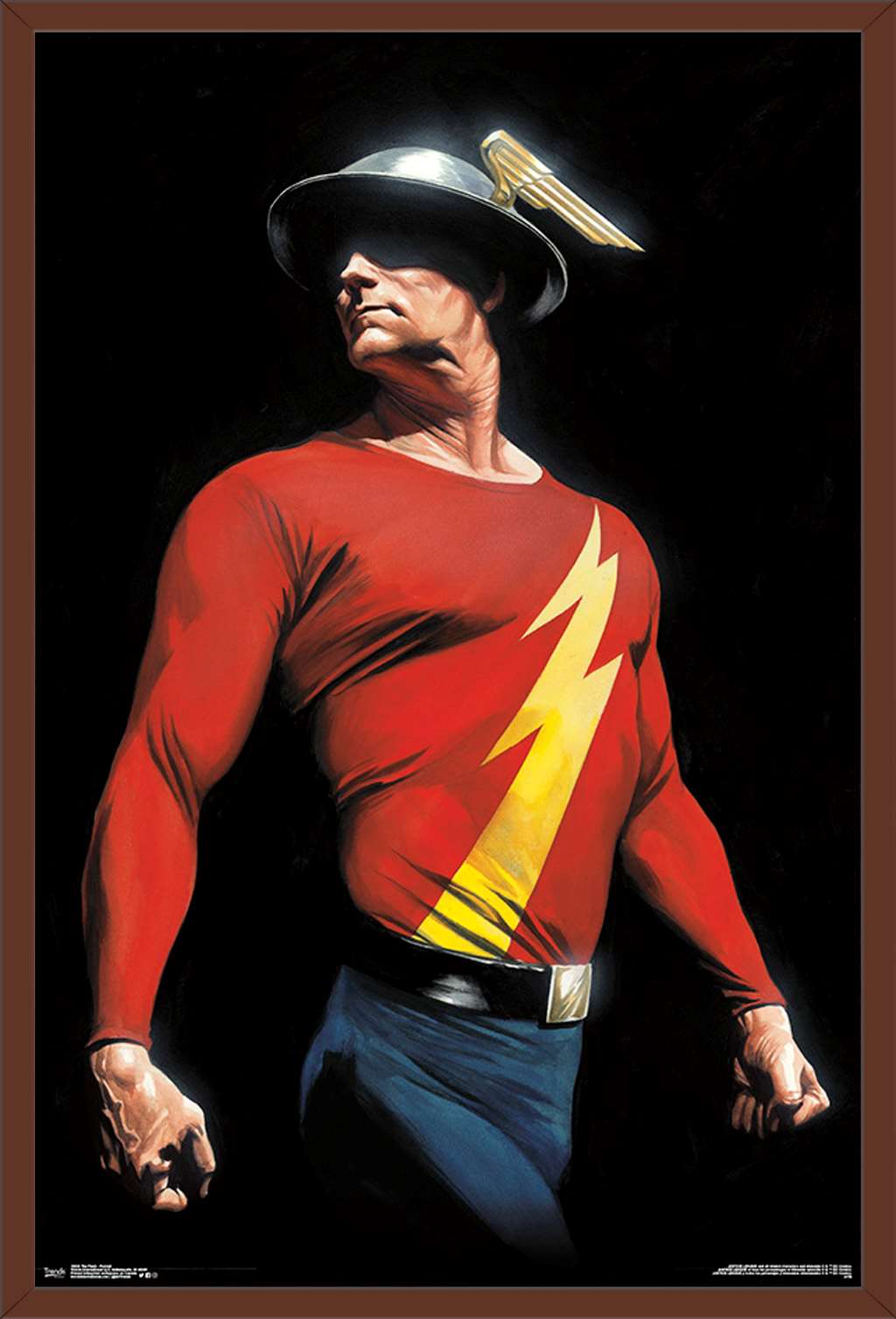 DC Comics - The Flash - Alex Ross Portrait Wall Poster, 22.375" x 34", Framed