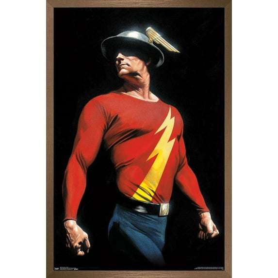 DC Comics - The Flash - Alex Ross Portrait Wall Poster, 22.375" x 34", Framed