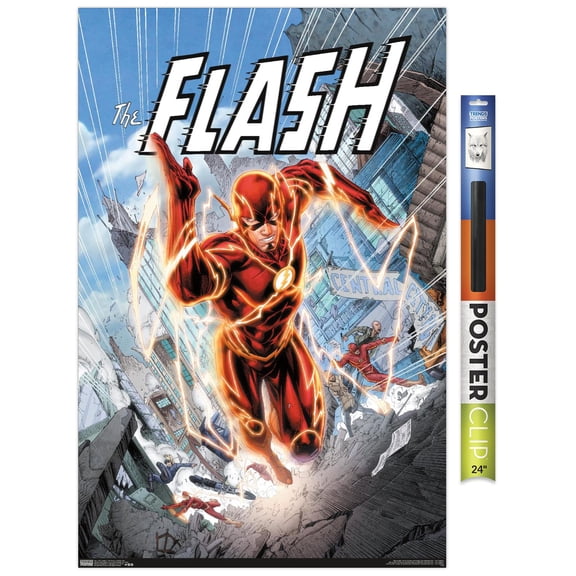 DC Comics - The Flash - Central City Wall Poster, 22.375" x 34"