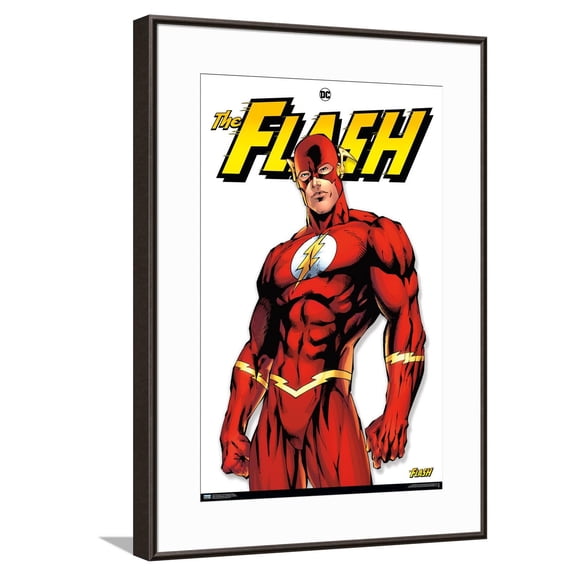 DC Comics The Flash Feature Series Canvas Wall Poster, 14.725" x 22.375"