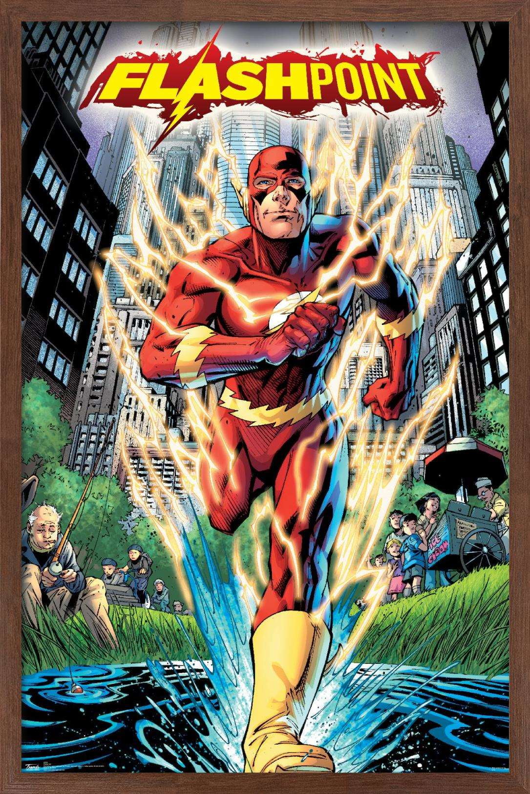 DC Comics - The Flash - Flashpoint Wall Poster, 14.725" x 22.375", Framed