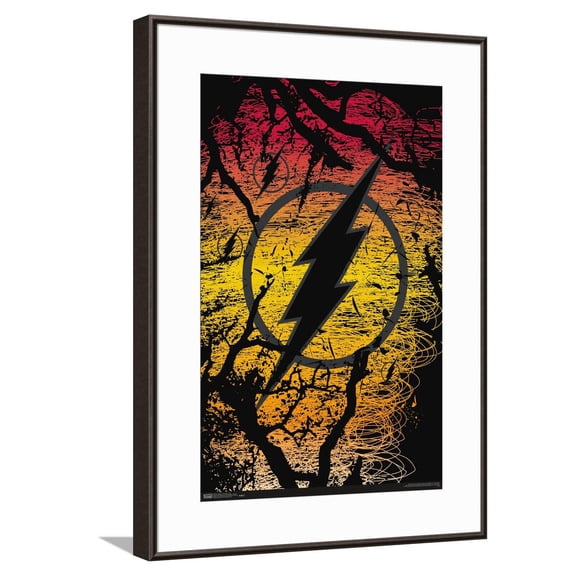 DC Comics The Flash - Logo Canvas Wall Poster, 14.725" x 22.375"