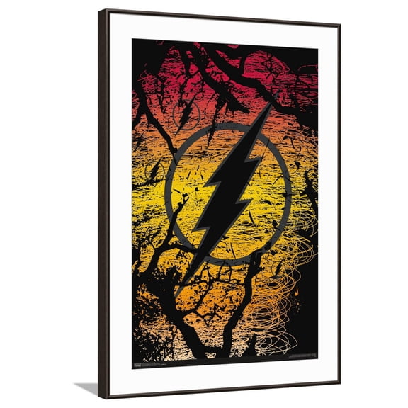 DC Comics The Flash - Logo Canvas Wall Poster, 22.375" x 34"