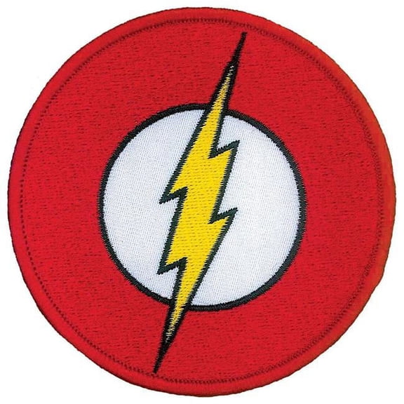 DC Comics The Flash Logo Iron-On Patch Ata-Boy 10250