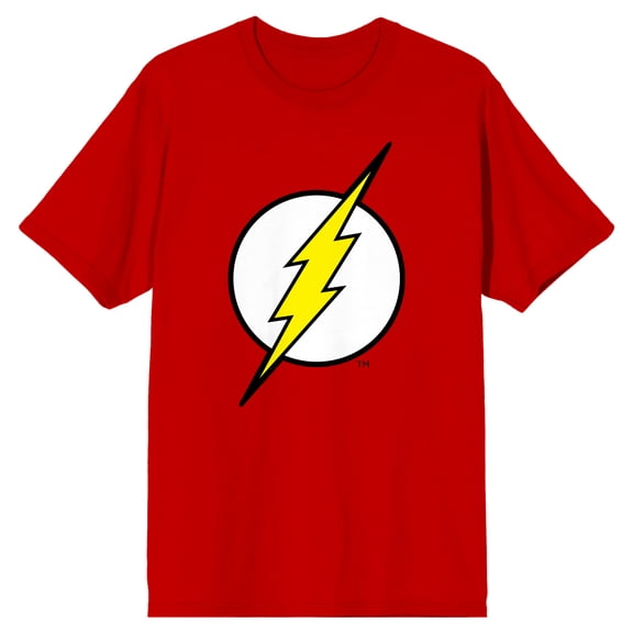 DC Comics The Flash Logo Men's Red Graphic Tee-Medium