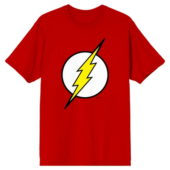 DC Comics The Flash Logo Men's Red Graphic Tee-XXL