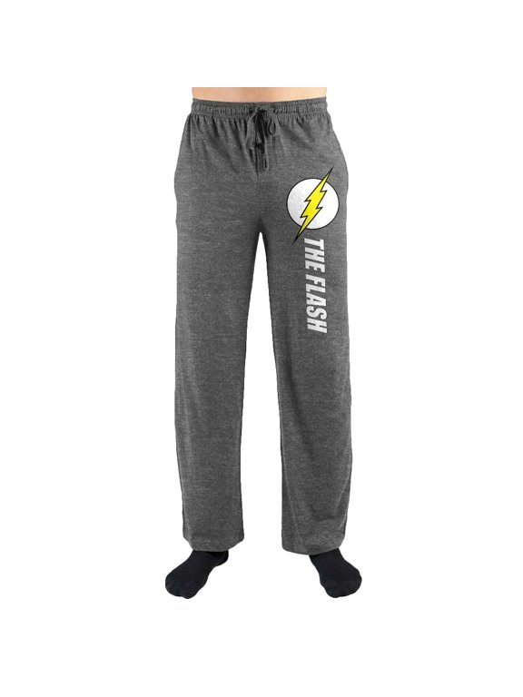DC Comics The Flash Logo Print Men's Sleepwear Sleep Pajama Pants-Large