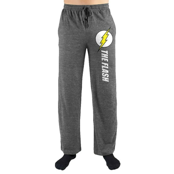 DC Comics The Flash Logo Print Men's Sleepwear Sleep Pajama Pants-Medium