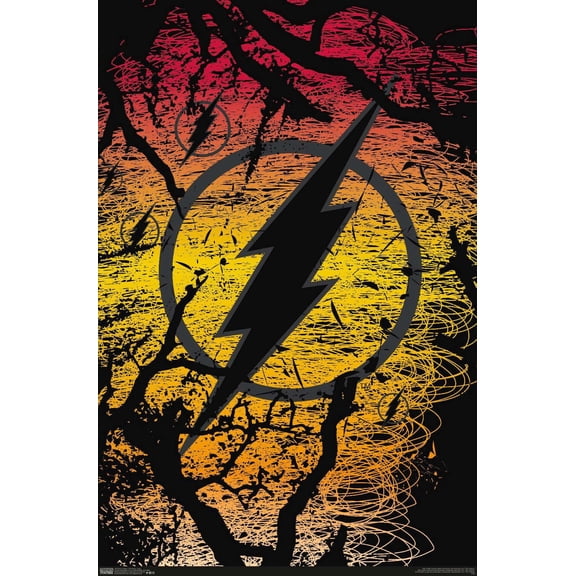 DC Comics - The Flash - Logo Wall Poster, 14.725" x 22.375"