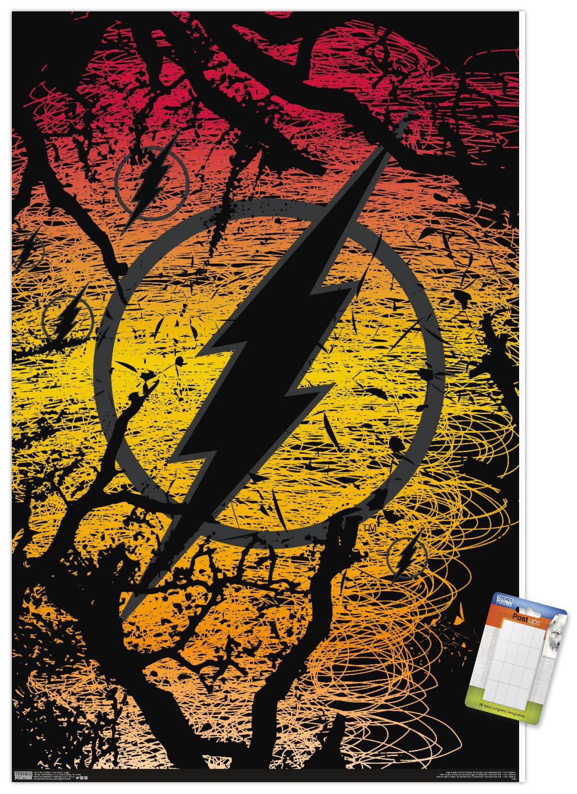 DC Comics The Flash Logo Wall Poster, 22.375" x 34"
