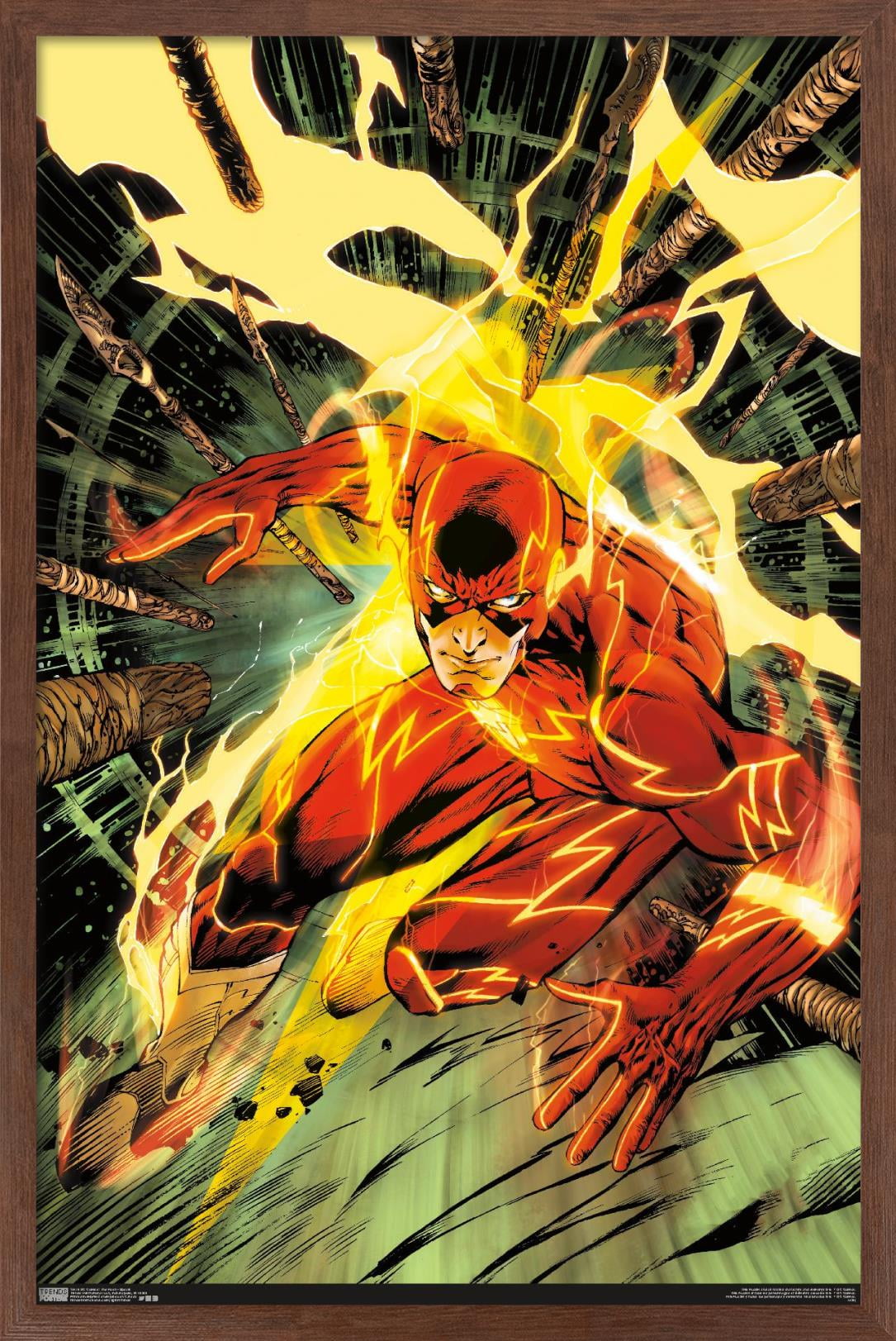 DC Comics - The Flash - Spears Wall Poster, 22.375" x 34", Framed