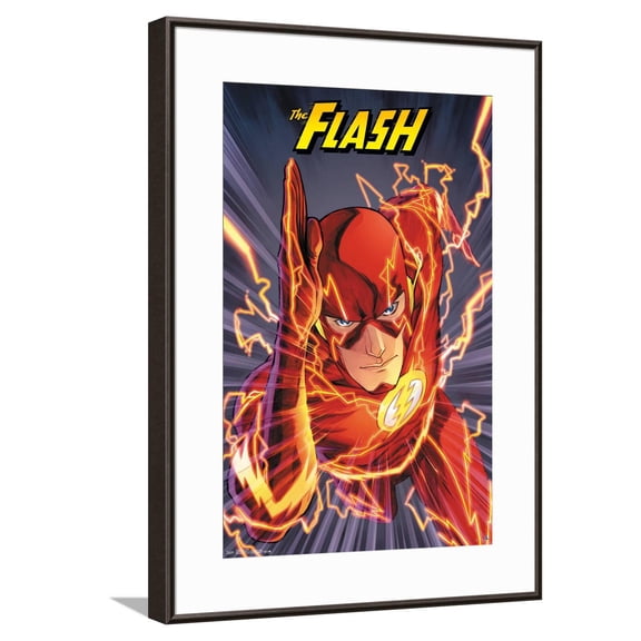 DC Comics The Flash - Speed Canvas Wall Poster, 14.725" x 22.375"