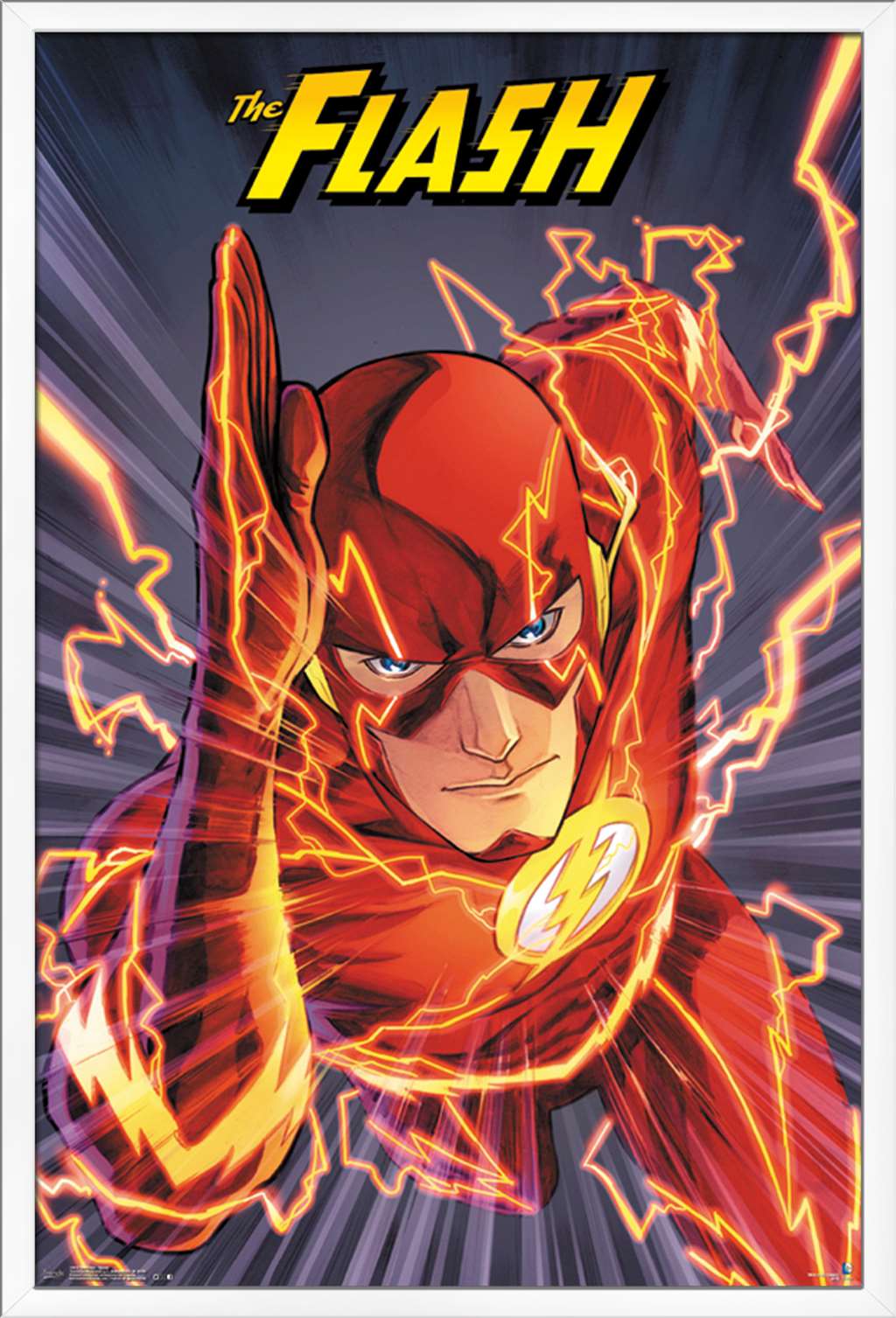 DC Comics - The Flash - Speed Wall Poster, 22.375" x 34", Framed