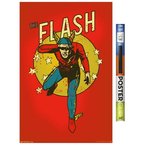 DC Comics - The Flash - Vintage Wall Poster, 22.375" x 34"