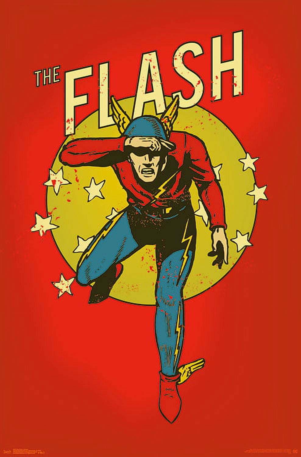 DC Comics - The Flash - Vintage Wall Poster, 22.375" x 34"