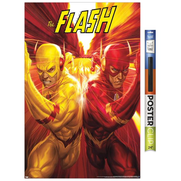 DC Comics - The Flash and The Reverse Flash - Race Wall Poster, 22.375" x 34"