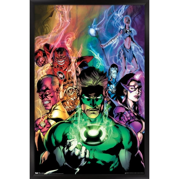 DC Comics - The Green Lantern - Blackest Night Wall Poster, 14.725" x 22.375", Framed