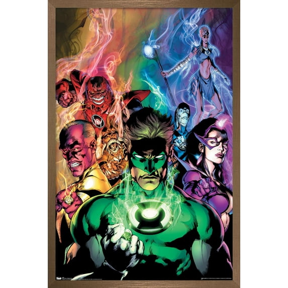 DC Comics - The Green Lantern - Blackest Night Wall Poster, 14.725" x 22.375", Framed