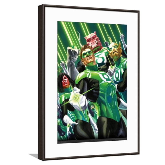 DC Comics The Green Lantern Corps - Portrait Canvas Wall Poster, 14.725" x 22.375"