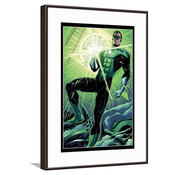 DC Comics The Green Lantern - Hal Ring Canvas Wall Poster, 14.725" x 22.375"