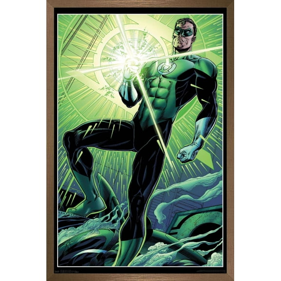 DC Comics - The Green Lantern - Hal Ring Wall Poster, 14.725" x 22.375", Framed