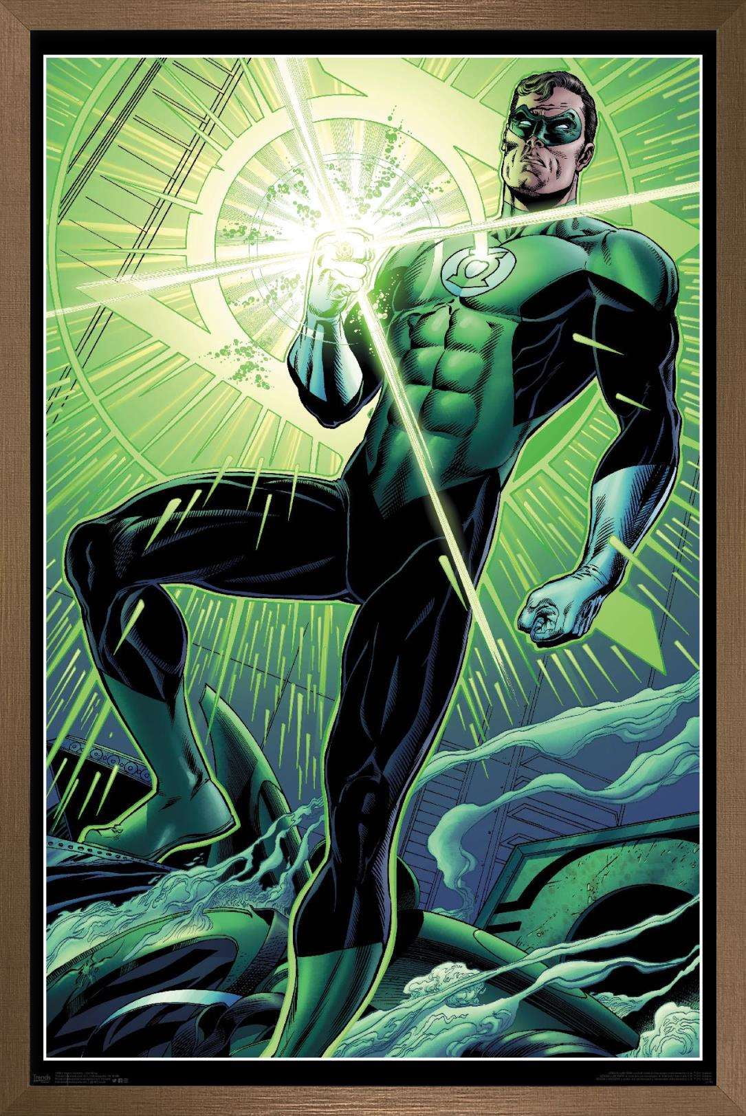DC Comics - The Green Lantern - Hal Ring Wall Poster, 22.375" x 34", Framed