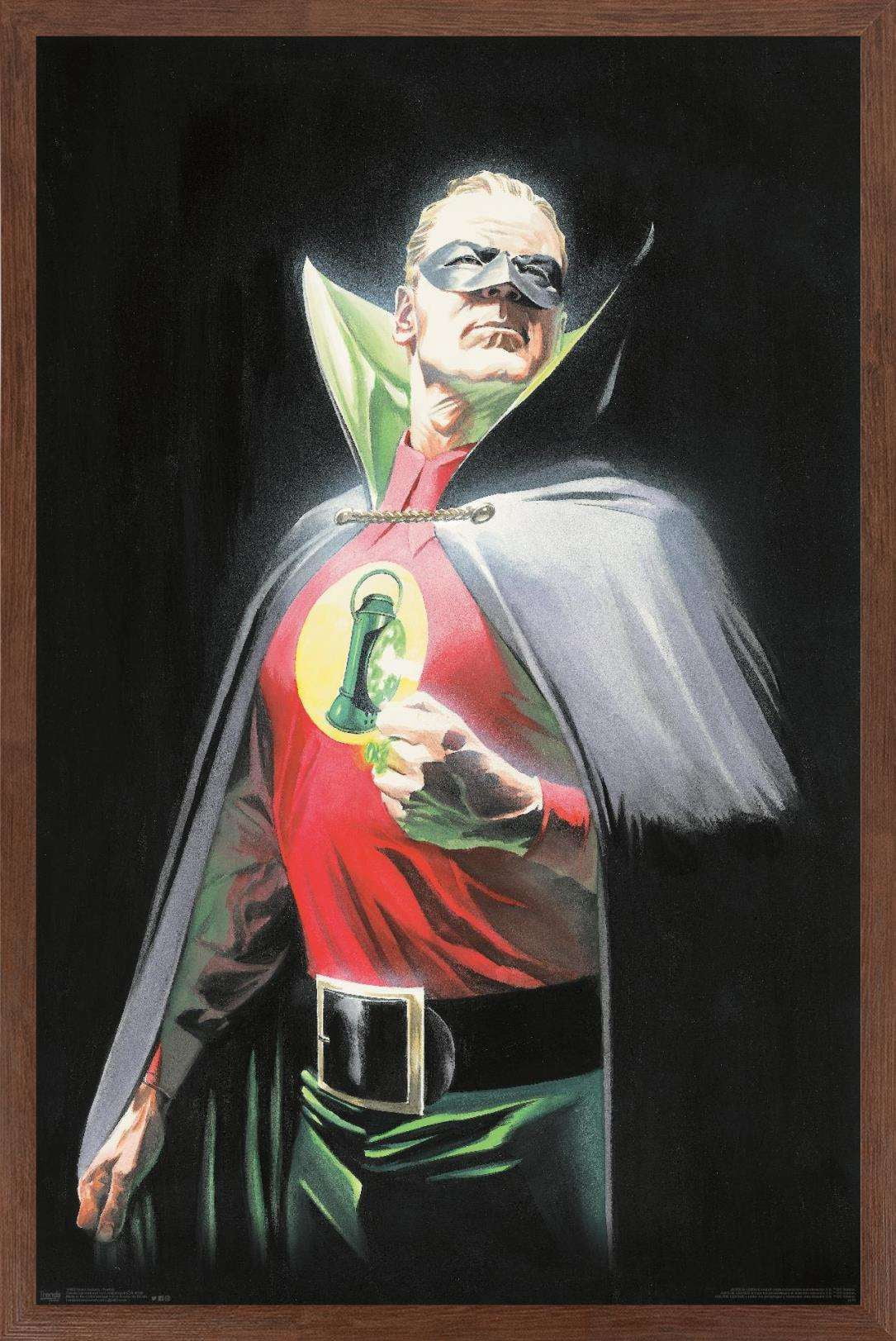 DC Comics - The Green Lantern - Portrait Wall Poster, 14.725" x 22.375", Framed
