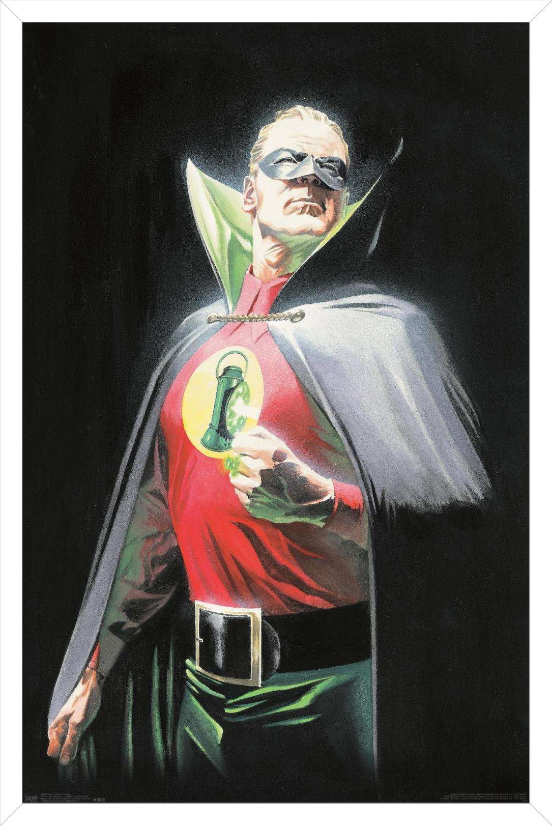DC Comics - The Green Lantern - Portrait Wall Poster, 14.725" x 22.375", Framed
