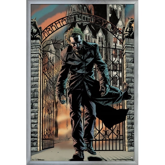 DC Comics - The Joker - Arkham Asylum Wall Poster, 22.375" x 34", Framed