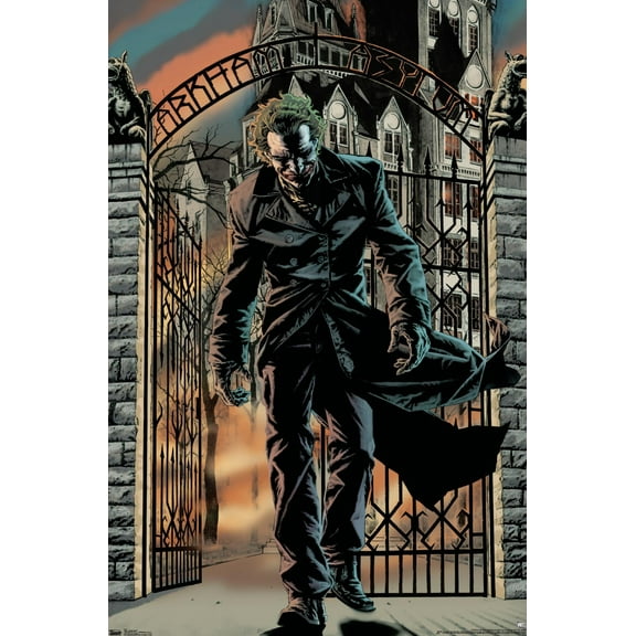 DC Comics The Joker - Arkham Asylum Wall Poster, 22.375" x 34"