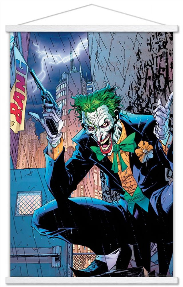 JOKER CHページ DC Comics - The Joker - Bang Wall Poster with Wooden Magnetic
