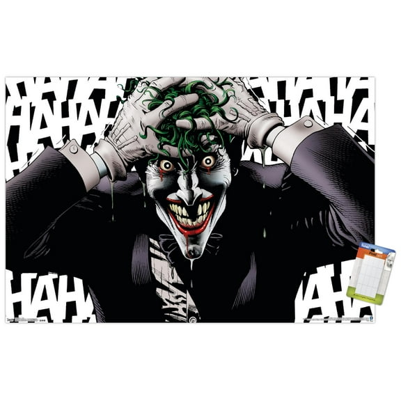 DC Comics - The Joker - Crazy Wall Poster, 14.725" x 22.375"