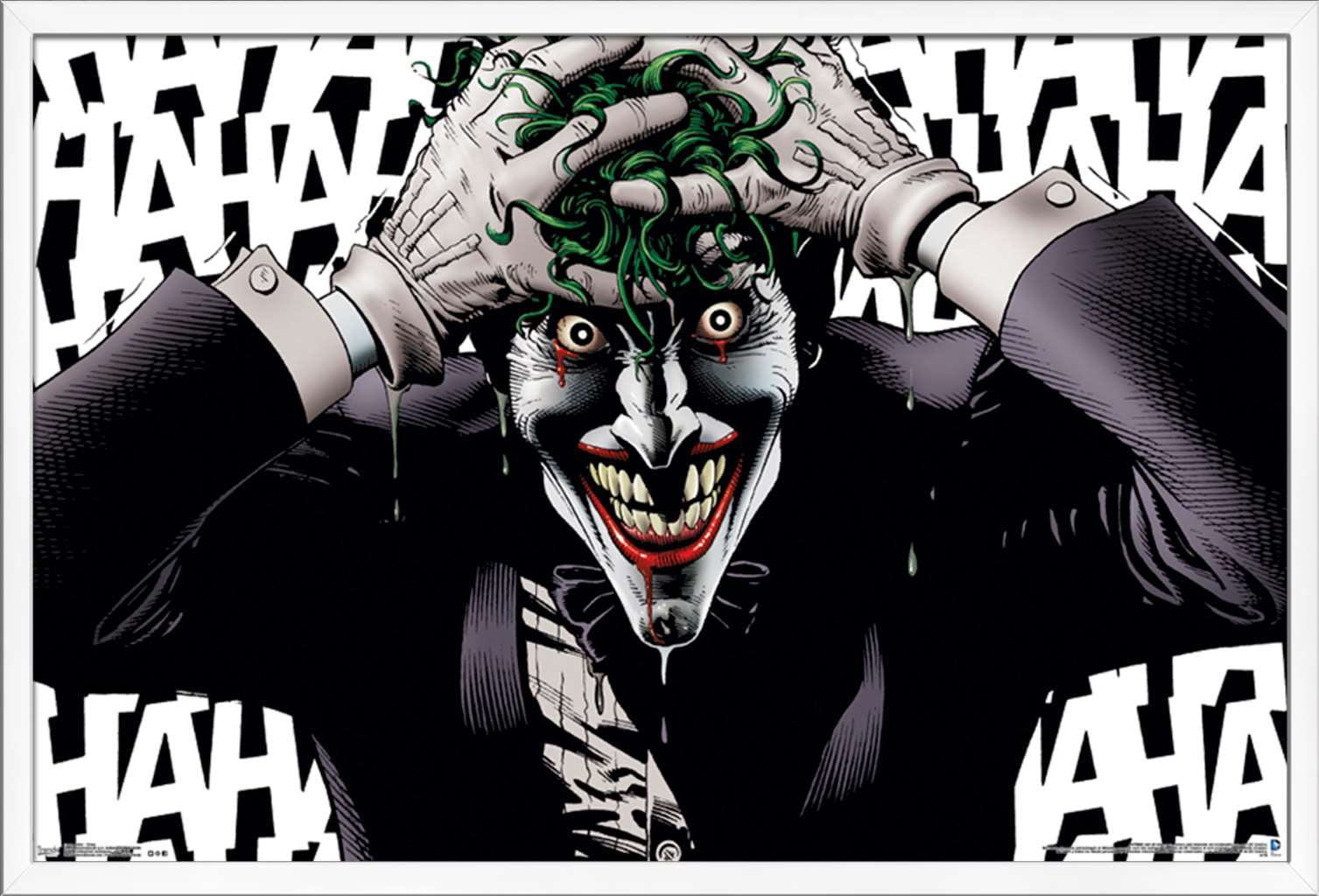 DC Comics - The Joker - Crazy Wall Poster, 22.375" x 34", Framed