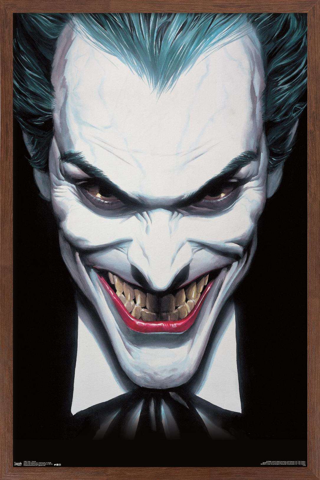 DC Comics - The Joker - Portrait Wall Poster, 14.725" x 22.375", Framed