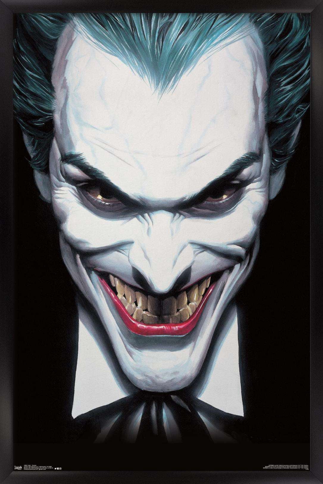 DC Comics - The Joker - Portrait Wall Poster, 14.725" x 22.375", Framed