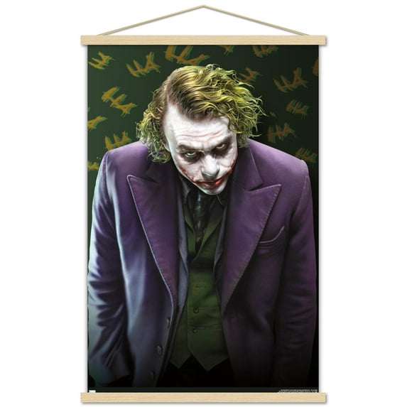 DC Comics - The Joker - The Dark Knight Wall Poster with Magnetic Frame, 22.375" x 34"